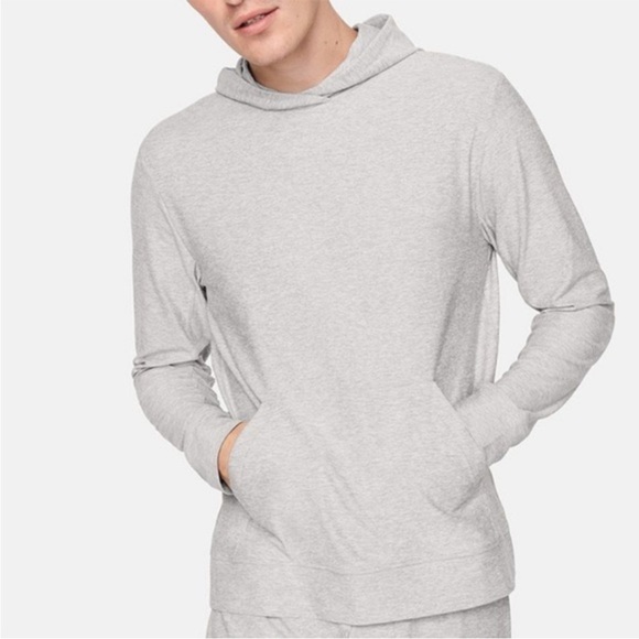 Outdoor Voices Other - Outdoor Voices Cloudknit Hoodie Lightweight Men‎ Size Medium Light Gray Pullover